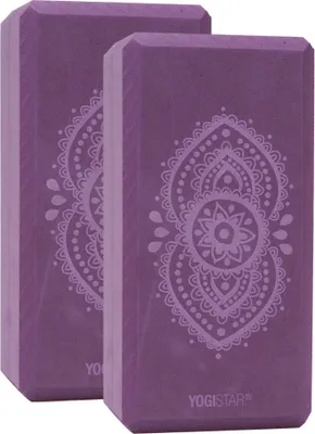 Produktbild von Yogablock yogiblock® basic - art collection - ajna chakra - aubergine - 2er-Set