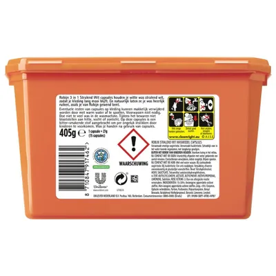 Produktbild von Robijn Waschmittelkapseln – Strahlendes Weiß, 15 Kapseln