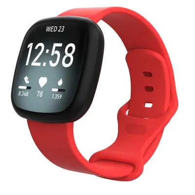 Obrázok produktu pre Fitbit Versa 3 Silicone remienok (Large), red