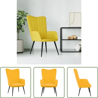 Obrázek produktu pro The Living Store Relaxsessel Senfgelb Samt