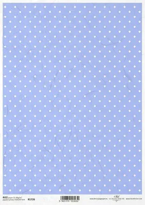 Image de Papier de riz pour découpage en points ITD-R1726 - A4