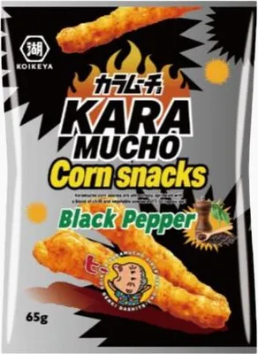 Produktbild von KOIKEYA Karamucho Corn Snacks Black Pepper 65g