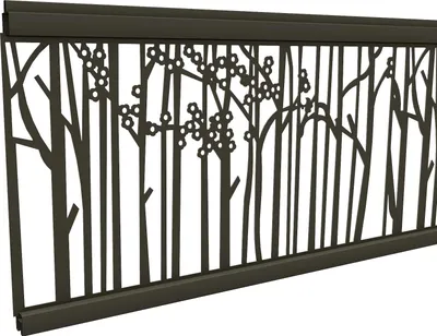 Produktbild von T&J ECOSTECK-Gitterfüllung Bambus ANTHRAZIT, 20 x 280 x 1800 mm Aluminium