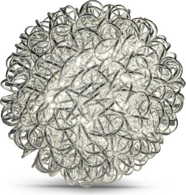 Produktbild von LED Deko Kugellampe, Leuchte DRAHT D. 40cm Metall silber Formano