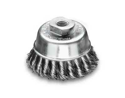 Productafbeelding van Zopftopfbürste Lessmann, diameter 80 mm, staaldraad met ondersteuningsring