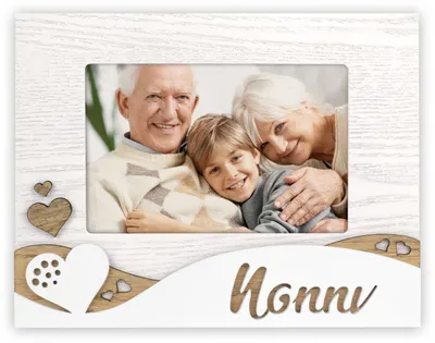 Immagine prodotto di ZEP Cornice Riccardo 10x15 cm Nonni, cornice in legno con supporto