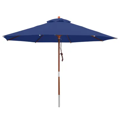 Produktbild von anndora Sonnenschirm 3m rund Navy Dunkelblau Winddach UV-Schutz - Navy Blau