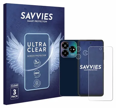 Produktbild von 6x Für ZTE Blade V60 Vita (Display+Kamera) Schutzfolie Savvies Displayschutz Display Schutz Folie Klar Transparent