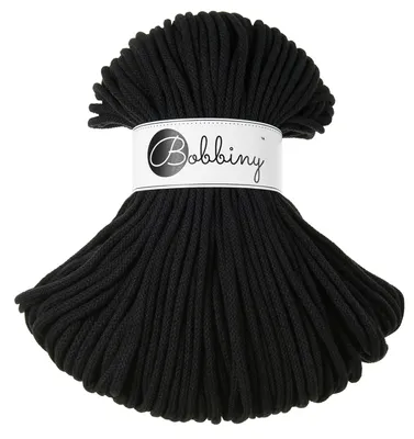 Produktbild von Bobbiny Premium 5 mm 100 m Black Šňůra