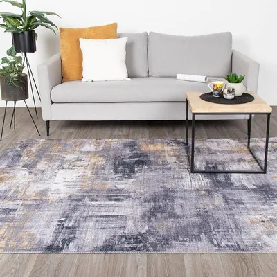 Image de Volero - Tapis moderne - Strength Jaune - 200x290 cm