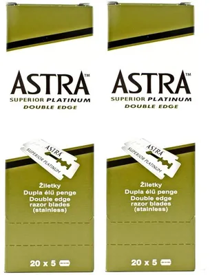 Image de Astra, lames de rasoir vertes, boîte de 200 pièces