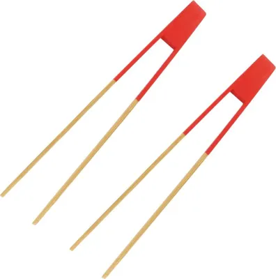 Image de Set de 2 ustensiles de cuisine pince cuisine en bois Fackelmann Boisselerie