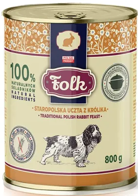 Immagine prodotto di Cibo umido per cani Narodna Staropolska z królika 800g