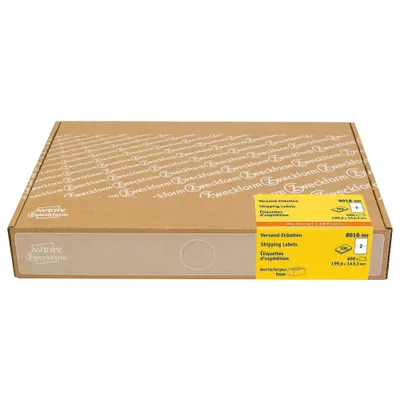 Immagine prodotto di Avery Zweckform - carta - adesivo permanente - bianco - 199,6 x 143,5 mm 600 etichette (300 fogli x 2) etichette di spedizione (8018-300)