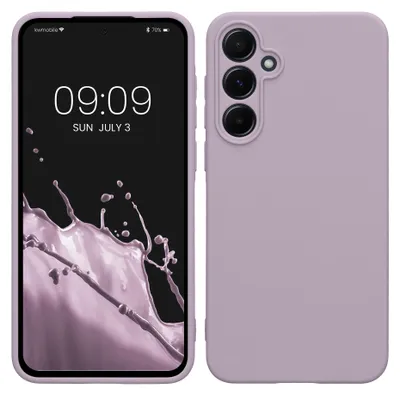 Produktbild von kwmobile Handyhülle für Samsung Galaxy A55 5G Hülle - weiches Handy Silikon Case - Schutzhülle Cover - Lavendel