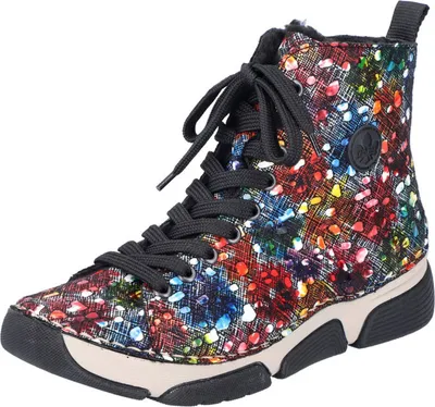 Produktbild von Rieker Damen Stiefelette Schnürstiefelette Warmfutter 45910, Größe:39 EU, Farbe:Mehrfarbig