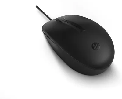 Produktbild von HP 128 Lasermaus (kabelgebunden), Beidhändig, Laser, USB Typ-A, 1200 DPI, Schwarz