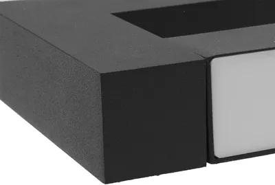 Productafbeelding van Badkamervloerlamp boven de spiegel, LED, 12W, 60 cm, zwart