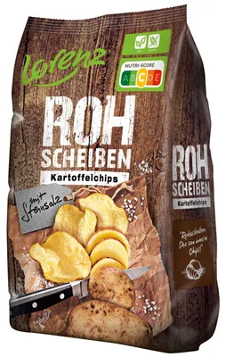 Produktbild von Lorenz Rohscheiben Kartoffelchips Steinsalz 120g