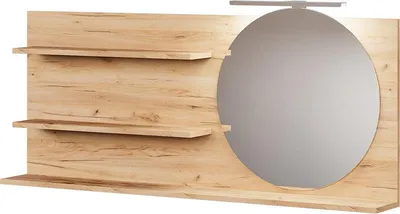 Produktbild von Spiegelregal   Vicco Avena Eiche 120 x 50 cm mit 3 offenen Fächern, Model 58562