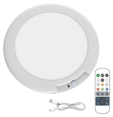 Produktbild von LED Deckenleuchte Weiß Kabellos Bewegungsmelder RGBW 19,0 cm
