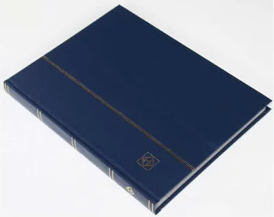 Produktbild von LEUCHTTURM Einsteckalbum 32 schwarze Seiten, dunkelblauer Einband
