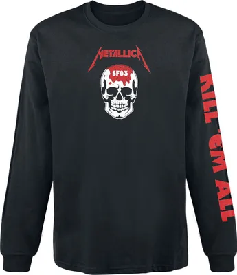 Produktbild von Metallica Langarmshirt Herren Kill 'Em All - Skull schwarz M
