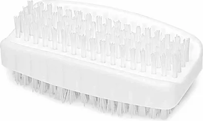 Image de Siena Home 903-72100 Brosse à main 10cm PP-w double face, corps Ku, blanc