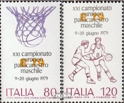 Produktbild von Briefmarken Italien 1979 Mi 1662-1663 (kompl.Ausg.) postfrisch Basketball-EM