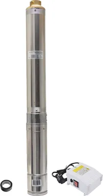 Produktbild von Agora-Tec® 4 Zoll Brunnenpumpe Tiefbrunnenpumpe PREMIUM 550W-3.5-84 30m Kabel