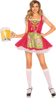 Produktbild von Kostüm Dirndl pink Dame Luxus Größe: 42-44