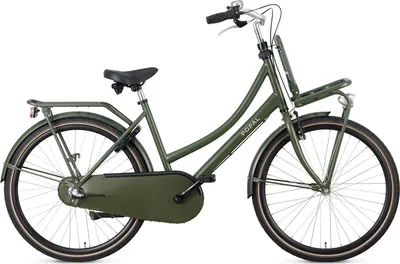 Produktbild von Popal Daily Dutch Basic+ N3 - Kinder Hollandrad - Citybike - 26 Zoll - Armeegrün