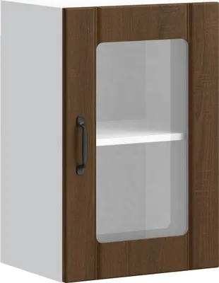 Produktbild von vidaXL Küchen-Hängeschrank mit Glastür Lucca Braun Eichen-Optik