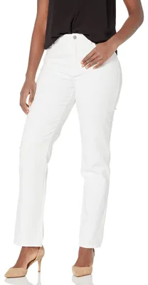 Zdjęcie produktu dla Spodnie damskie Gloria Vanderbilt Amanda Classic, model typu "tapered" (zwężane ku dołowi), kolor: ecru (jasnobiały), rozmiar: 14 (standardowy)