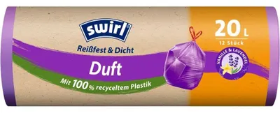 Produktbild von [12 Stück] Duft-Müllbeutel Vanille 20L, [Swirl]