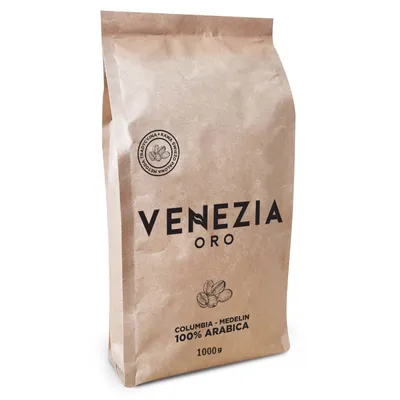 Zdjęcie produktu dla Kawa ziarnista VENEZIA ORO COLUMBIA MEDELIN 1kg świeżo palona