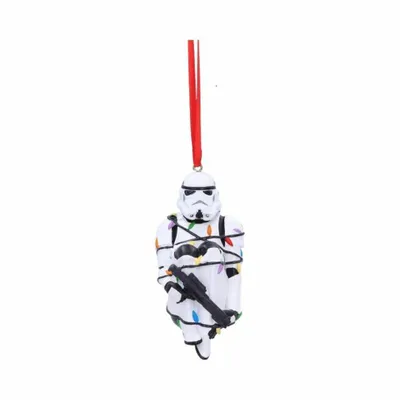 Produktbild von Nemesis Now Original Stormtrooper Christbaumanhänger Stormtrooper In Fairy Lights 9 cm