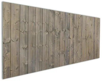 Produktbild von Wallario Küchenrückwand aus Glas, Größe: 125 x 50 cm, Motiv: Holzpaneelen in grau braun - Holzmuster mit Maserung | Spritzschutz | abwischbar | pflegeleicht | in