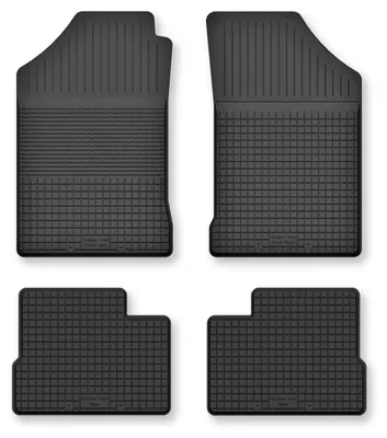 Image de Tapis de sol en caoutchouc pour Daihatsu Cuore VII L276 2007- (hayon) – 4 pièces, noirs, semi-universel, adapté
