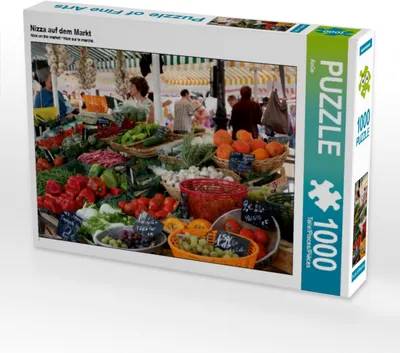 Produktbild von Calvendo Nizza auf dem Markt 1000 Teile Puzzle quer 640x480mm, CALVENDO; 7405791