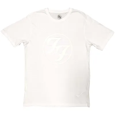 Obrázek produktu pro Foo Fighters FF Logo (Hi-Build White-On-White) White M Tričko