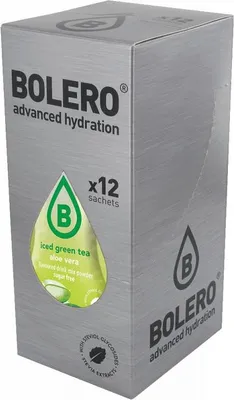 Produktbild von Bolero Iced Green Tea (12x8g) Aloe Vera - Intra- & Post-Workout - Intra-Workout