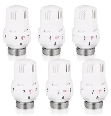 Productafbeelding van Thermostaatkop set van 6, M30 x 1,5, vorstbescherming en regelfunctie