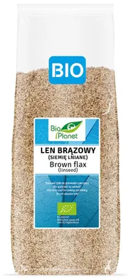 LEN BRĄZOWY (SIEMIĘ LNIANE) BIO 1 kg - BIO PLANET