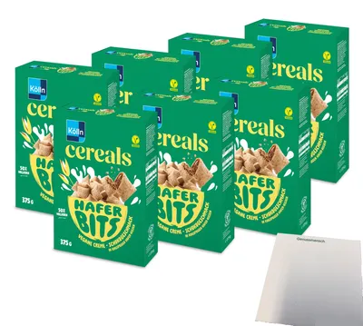 Produktbild von Kölln Cereals Hafer Bits Schoko VPE (7x375g Packung) + usy Block
