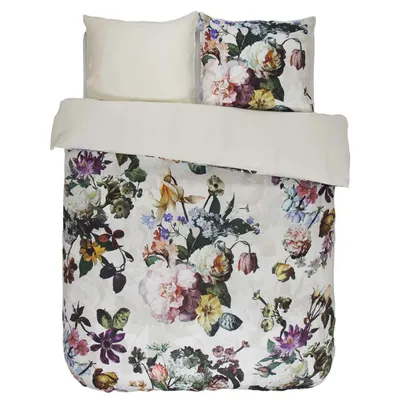 Produktbild von Essenza Satin Bettwäsche Fleur ecru 200x200 cm + 2x 80x80 cm