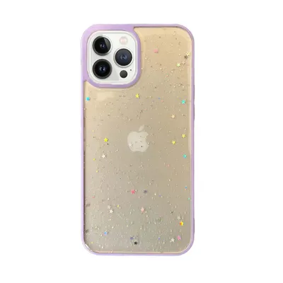 Produktbild von Smartphonica iPhone 11 Pro Max TPU Hülle transparent mit Glitzer - Lila