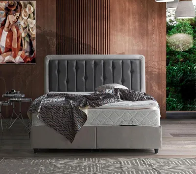 Image de Lit Design Lit double de luxe Lits Rembourrés Chambre à coucher Meubles 180x200