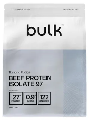 Produktbild von Bulk Beef Protein Isolate 97 (1000g) Banana Fudge - Eiweiße - Rindfleisch Protein