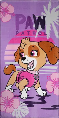 Produktbild von Paw Patrol - Skye Kinder Strandtuch Badetuch Handtuch 100% Baumwolle 140 x 70 cm Lila